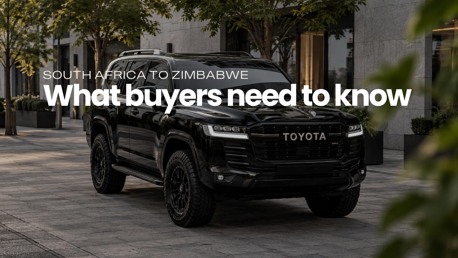 Importing a Toyota Land Cruiser from South Africa to Zimbabwe: What Buyers Need to Know
